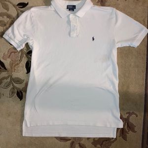 All while Polo collared shirt/ kids large 14-16